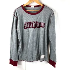 チャンピオン Champion カットソー 長袖 英字デザイン リブ 綿 グレー系 XLサイズ 2025040200140