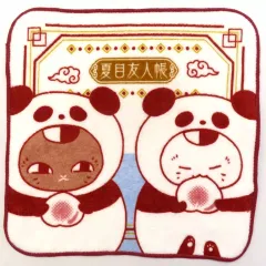【中古】タオル・手ぬぐい ニャンコ先生＆黒ニャンコ(パンダ)/タオル 手ぬぐい・タオルアソート 「一番くじ 夏目友人帳 ニャンコ先生と飲茶のじかん」 F賞