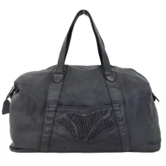 IBIZA イビザ レザー×総柄 リバーシブル ボストンバッグ 243980 【中古】