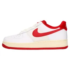 NIKE (ナイキ) AIR FORCE 1 '07 LV8 WHITE/GYM RED/SAIL DO5220-161 エア フォース 1 ローカットスニーカー ホワイト/ジムレッド/セイル US9.5/27.5cm