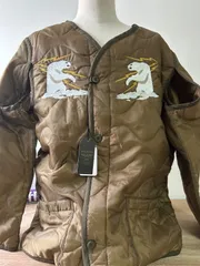 Houston ヒューストン EMBROIDERY M-65 JACKET LINER /OLIVE / L