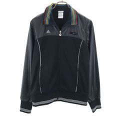 adidas アディダス トラックジャケット OT ブラック トレーニング ジャージ レディース 古着