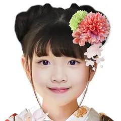 【新品】 OTAKUMARKET 髪飾り 浴衣 七五三 子供 成人式 髪 飾り 女の子 花 袴 着物 振袖 和装 卒業式 結婚式 髪留め 子供かんざし 和風 高級造花 ヘアアクセサリー3カラー (ピンク)