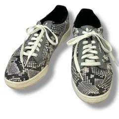 adidas アディダス CONTINENTAL コンチネンタル パイソン柄 ヘビ柄 スニーカー 27.5cm グレー×ホワイト メンズ ゴーゴー古着久喜倉庫店鴻649