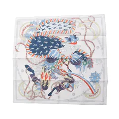 【ほぼ未使用】エルメス カレ45 冬の祭典Le Sacre de l’Hiver HERMES】エルメス『カレ45 コットン ハンカチ 冬の祭典 Le Sacre
