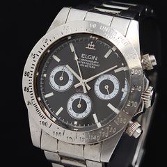 エルジン 腕時計 トレジャー クロノグラフ クォーツ 中古品 (10056 