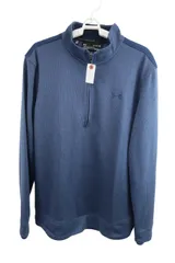 【美品】UNDER ARMOUR(アンダーアーマー) ハーフジップトレーナー ネイビー メンズ XL ゴルフ用品 2505-0024 中古