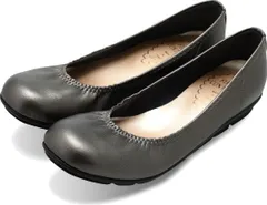 パンプス レディース 痛くない 歩きやすい ローヒール 黒 靴 フラット ぺたんこ ソール バレエ ファーストコンタクト コンフォート シューズ nc39800 スティール 22.0cm