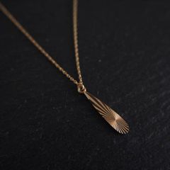 Ouca（ウーサ）ネックレス／グラニテシリーズ*10KYG*ツユ型モチーフネックレス