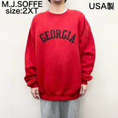 7TAS1 【SOFFE】USA製 刺繍スウェット　Vガゼット　古着used 7TAS1 【SOFFE】USA製 刺繍スウェット Vガゼット 古着used