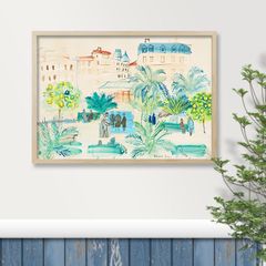 竹内一郎 ／I.Takeuchi 水彩画 手描き 風景画額装 - メルカリ