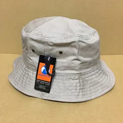 新品未使用 newhattan ニューハッタン バケットハット カーキ ベージュ系色 S/Mサイズ L/XLサイズ ツイルコットン 帽子 無地 コットン バケハ ハット ベージュ サンドベージュ ベージュ系サンド