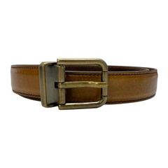 DOLCE&GABBANA ドルチェ&ガッバーナ ドルガバ ベルト アクセサリー 小物 レザー ブラウン【サイズ 85/34】
