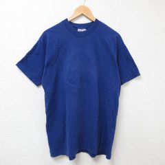 L/古着 半袖 ビンテージ Tシャツ メンズ 90s 鳥 コットン クルーネック 青 ブルー 25jul07 中古