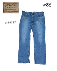 LEVI STRAUSS＆CO 古着デニムパンツ38股下76cmブルー　os00317