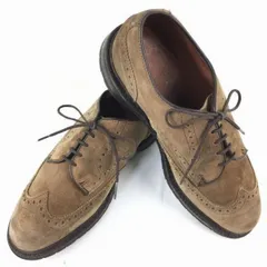 試着交換OK！アレンエドモンズ Big sur ビッグサー/ウイングチップ/ビジネスシューズ/7D/〈ブラウン/茶/BROWN〉スエード/　Vintage/メンズ//men's 菅NO.メZA-247 試着交換OK！アレンエドモンズ Big sur ビッグサー/ウイングチップ