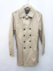 ◇ ◎ MICHEL KLEIN ミッシェルクラン 定番 シンプル きれいめ 長袖 トレンチ コート サイズ48 ベージュ メンズ P  【1402270008387】