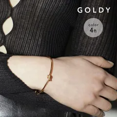 【即納】スリム ノット ブレスレット GOLDY ゴールディ 4240302 goldy アクセサリー レディース 女性 パール  シルバー ゴールド 腕輪 goldy ブレスレット ゴールディ ブレスレット ゴールディ アクセサリー 新品 未使用 正規品のサムネイル