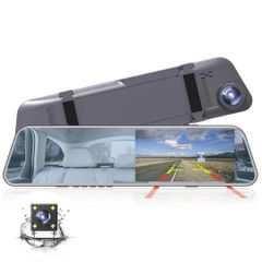 アセントワールド GPS前後2カメラ ミラー型ドライブレコーダーFS