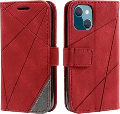 【人気商品】iPhone ケース 手帳型 財布型 カード収納 スタンド機能 サイドマグネット TPUケース 軽量 ストラップホール 収納力 QI充電対応 横置き機能 アイフォン レザーケース ソフトシリコン 全面保護 (iPhone15 レッド)