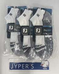 【新品未使用品】フットジョイ FOOTJOY プロドライ アンクル ソックス ３足セット メンズ 靴下 ゴルフ（葛西店）