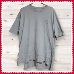 1361 ユニクロ UNIQLO Tシャツ 半袖 (L) グレー スヌーピー