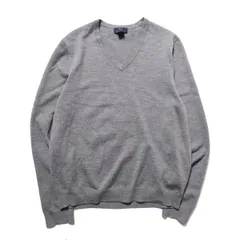 00's ブルックスブラザーズ BROOKS BROTHERS 346 メリノウール Ｖネック ニットセーター 灰 (M) グレー ストレッチ  1 アメリカ古着 USED  ビンテージ ヴィンテージ