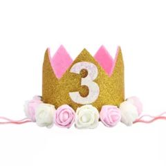 ベビークラウン　王冠　赤ちゃん　バースデー　誕生日　1歳　ハーフ　お祝い　インスタ　写真映え　3歳