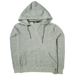 RRL ダブルアールエル Salt&Pepper Hoodie 前V セパレートポケット後付けパーカー S グレー Double RL スウェット プルオーバー フーディー トップス g18285