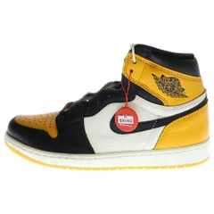 NIKE (ナイキ) AIR JORDAN 1 RETRO HIGH OG TAXI エアジョーダン1 レトロ タクシー ハイカットスニーカー イエロー/ホワイト/ブラック US9.5/27.5cm 555088-711