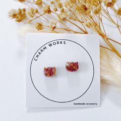 NO.36 レジンアクセサリー ハンドメイド ピアス - charm works ﾁｬｰﾑ