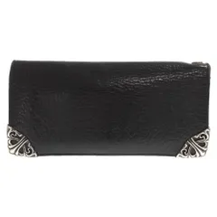 CHROME HEARTS (クロムハーツ) LNG SNGL FLD TIPS シングルフォールド レザーウォレット長財布 ロングウォレット ブラックのサムネイル