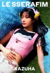 【中古】食玩 ステッカー・シール カズハ(カラフル) ノーマルシール 「LE SSERAFIM ’CRAZY’ ツインウエハース」