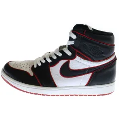 NIKE (ナイキ) AIR JORDAN 1 RETRO HIGH OG エアジョーダン1 ブラッドライン ハイカットスニーカー US10/28cm ブラック/ホワイト/レッド 555088-062