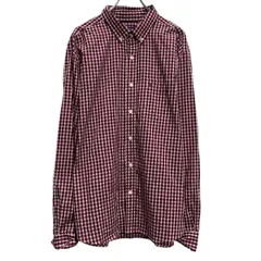 NAUTICA 長袖 チェックシャツ XXL レッド ビッグサイズ ノーティカ ポケット 古着卸 アメリカ仕入 a702-5598のサムネイル