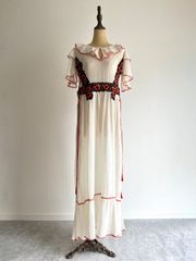 90-00's "ANTIK BATIK" embroidery dress
