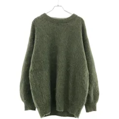 HYKE ハイク 22AW ウールモヘアオーバーサイズニットセーター 222-11291 グリーン 5のサムネイル