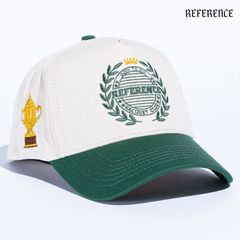 REFERENCE RACQUET CLUB SNAPBACK CAP【CREAM×GREEN】 (リファレンス 通販 キャップ 帽子 スナップバック ベースボールキャップ ロゴ)
