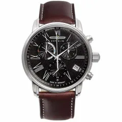 ツェッペリン ZEPPELIN 7694-2  メンズ腕時計 LZ127 Transatlantik クロノグラフ デュアルタイムクロノグラフ