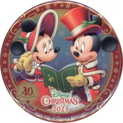 【中古】バッジ・ピンズ ミッキーマウス＆ミニーマウス 缶バッジ 「ディズニー・クリスマス2023」 東京ディズニーリゾート限定