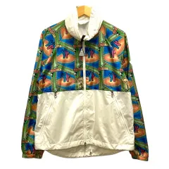 モンクレール MONCLER 20SS OCTA GIUBBOTTO ナイロンジャケット ブルゾン アウター ロゴ 総柄 長袖 2 白 ホワイト マルチカラー