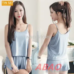 【新商品が大人気です！】パジャマ ルームウェア レディース 春夏 パジャマ 無地ルームウェア 2点セット ショートズボン 部屋着寝巻き ランジェリー キャミソールツ