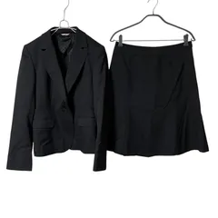 【美品】 N♡LINE PRECIOUS スカートスーツ　シルク混　ストレッチ黒 特集/n line Precious/セットアップスカート| スーツ・オーダースーツ
