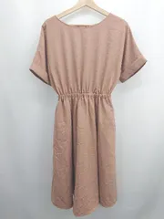 ◇ ⊂ BEAMS HEART ビームス ハート 半袖 ロング ワンピース サイズ表記なし ブラウン系 レディース E  【1507030006907】