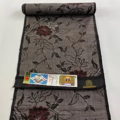 反物　泥染め本場大島　最高級　　超美品　証紙付　新品 大島紬 本場大島 反物 泥染め 黒炭 高級 経緯絣 古代純泥染め