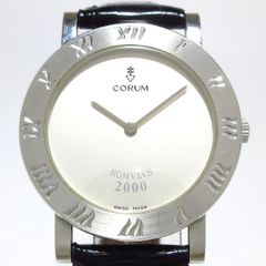 CORUM(コルム) 腕時計 ロムルス2000 ROMVLVS 2000 メンズ K18WGケース・尾錠/100本限定/裏スケ/クロコダイルベルト/要OH シルバー