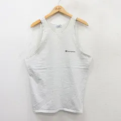 XL/古着 チャンピオン champion ビンテージ タンクトップ メンズ 00s ワンポイントロゴ クルーネック 薄グレー 霜降り 25jul18 中古