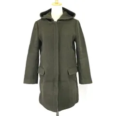 トーナル/TONAL★メルトンウール/ロングコート/フーディ【38/レディースM/カーキ/khaki】比翼仕立て/Coat/Jacket/Jumper◆mBH603<sale>