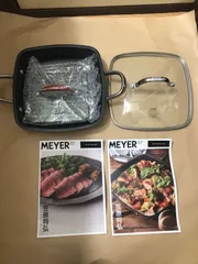 【6/13限定お値下げ】MEYER スクエアグリルパン 笠原将弘シェフレシピ付き 6/13限定お値下げ】MEYER スクエアグリルパン 笠原将弘シェフ