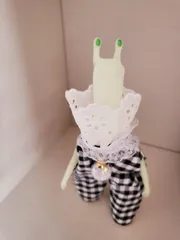 No.742　ワンダコス　トッツィコス　ギンガムチェック柄　ロンパース　A　#ワンダーフロッグフレンド　#トッツィに着れます　#ワンダーフロッグ　#20240627-03